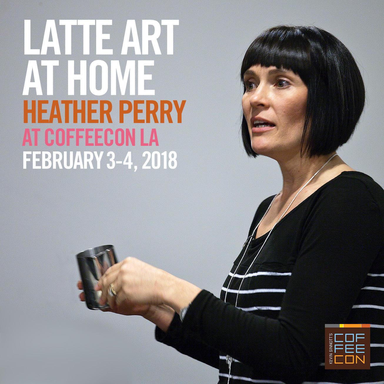 Latte Art with Heather Perry at CoffeeConLA 2018